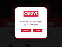 Tablet Screenshot of e-ciggys.com